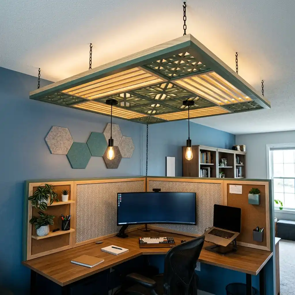 30. Create a DIY Cubicle or Office Ceiling Panel