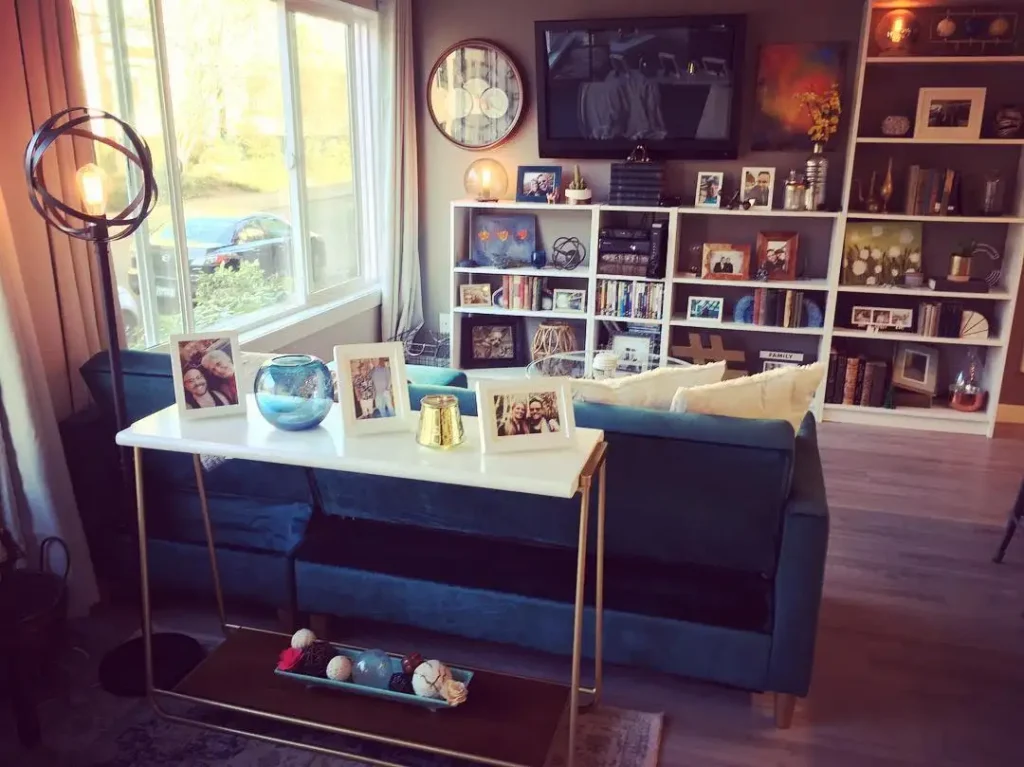 30. Style a Console Table for a Kids Family Room