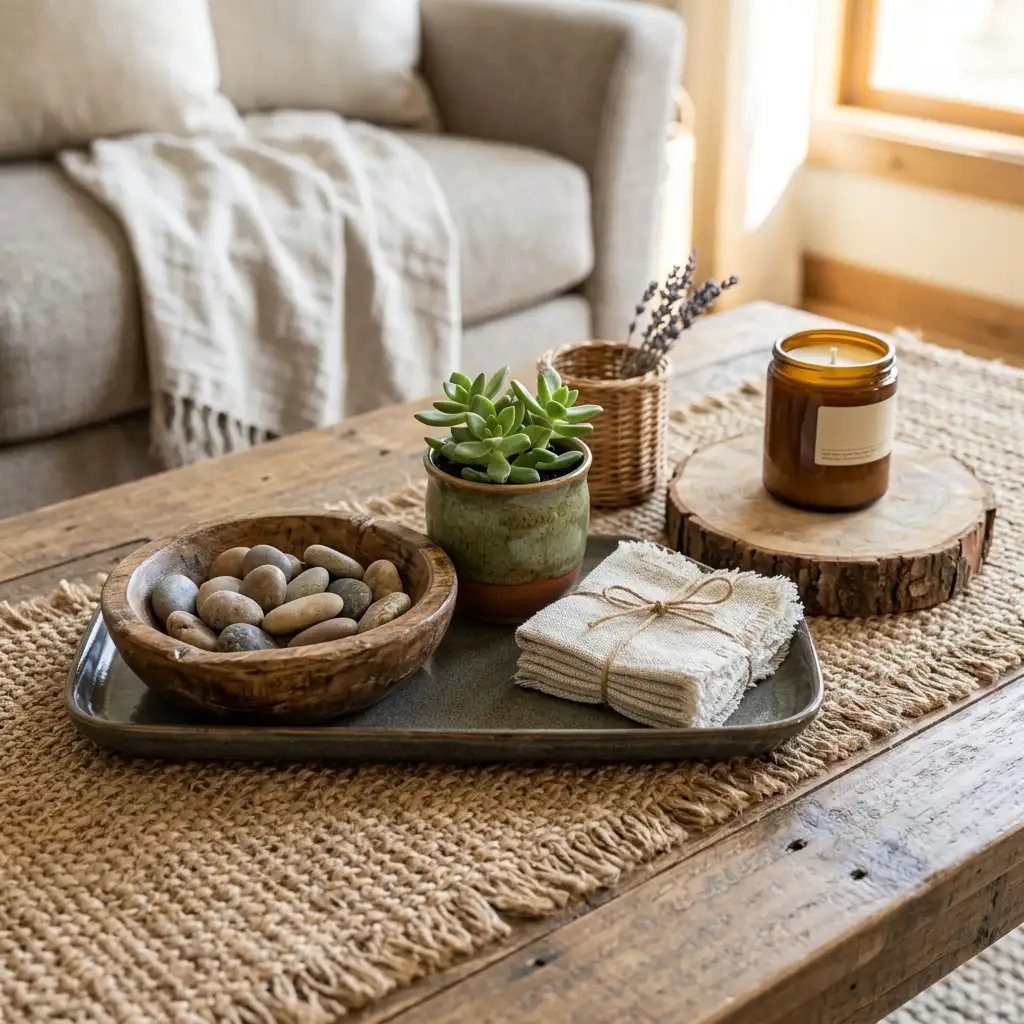 30. Use Natural Textures for an Organic Display