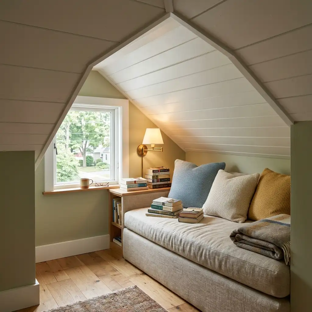 4. Create a Reading Nook in the Low Corner