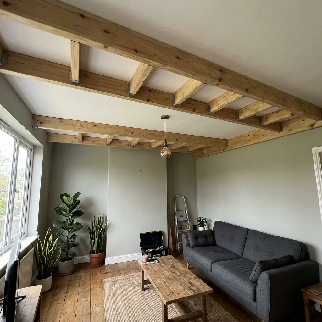 45. Build a Simple Ladder Beam Ceiling