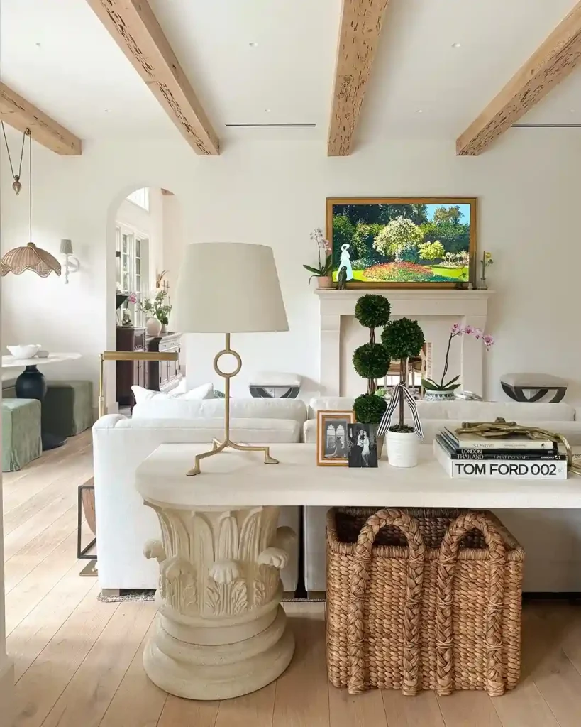5. Use Baskets for Hidden Storage