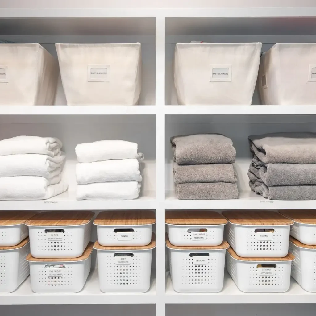 5. Use Uniform Bins and Baskets Throughout
