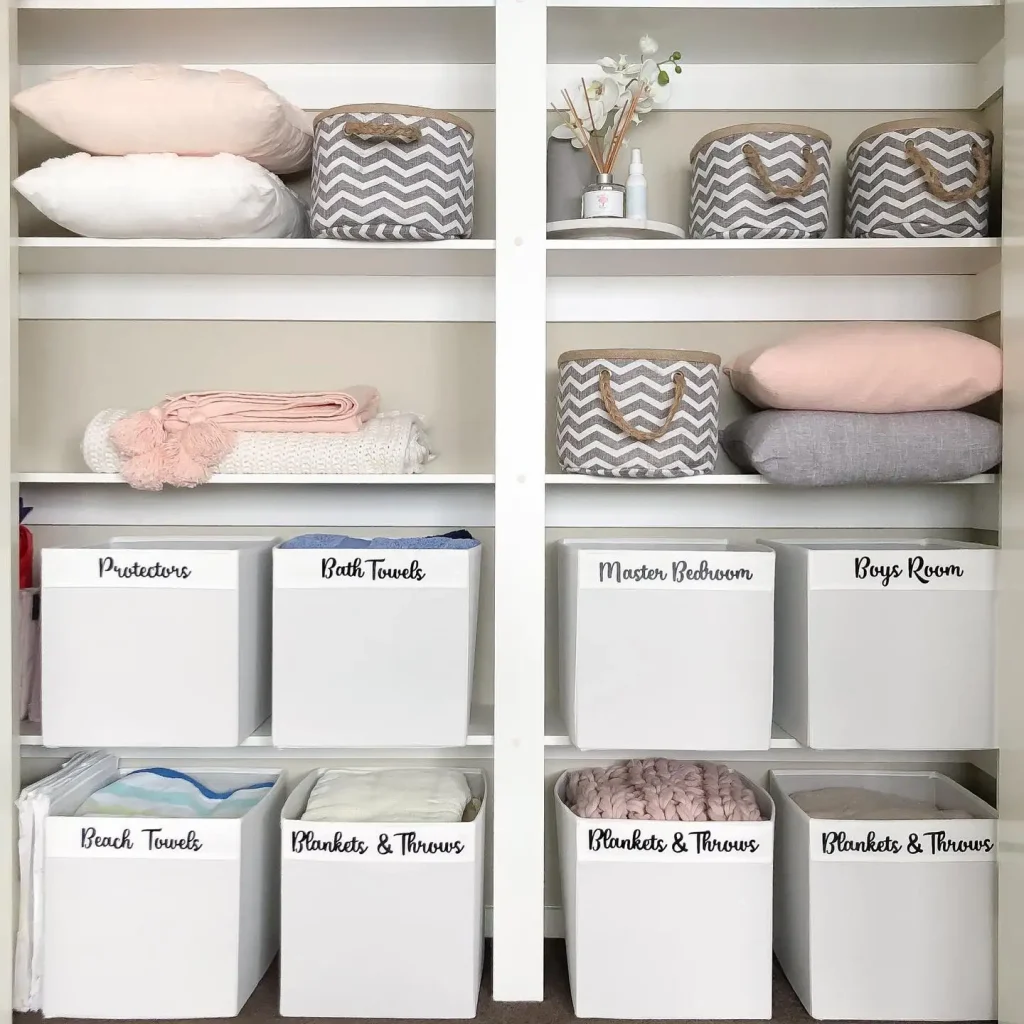 6. Label Every Bin Basket and Shelf Section