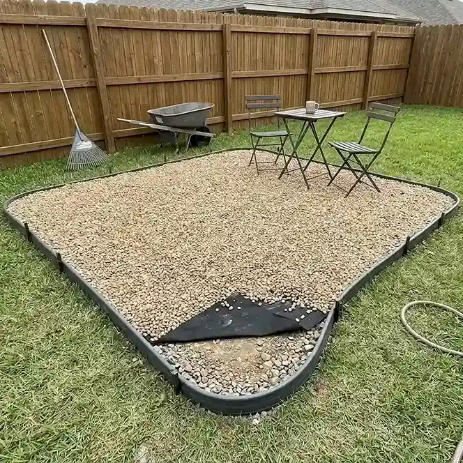 7. Build a Simple Gravel Patio for Under 200