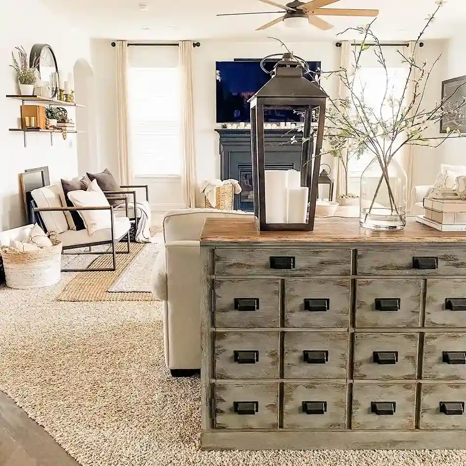 7. Go Rustic With a Reclaimed Wood Console