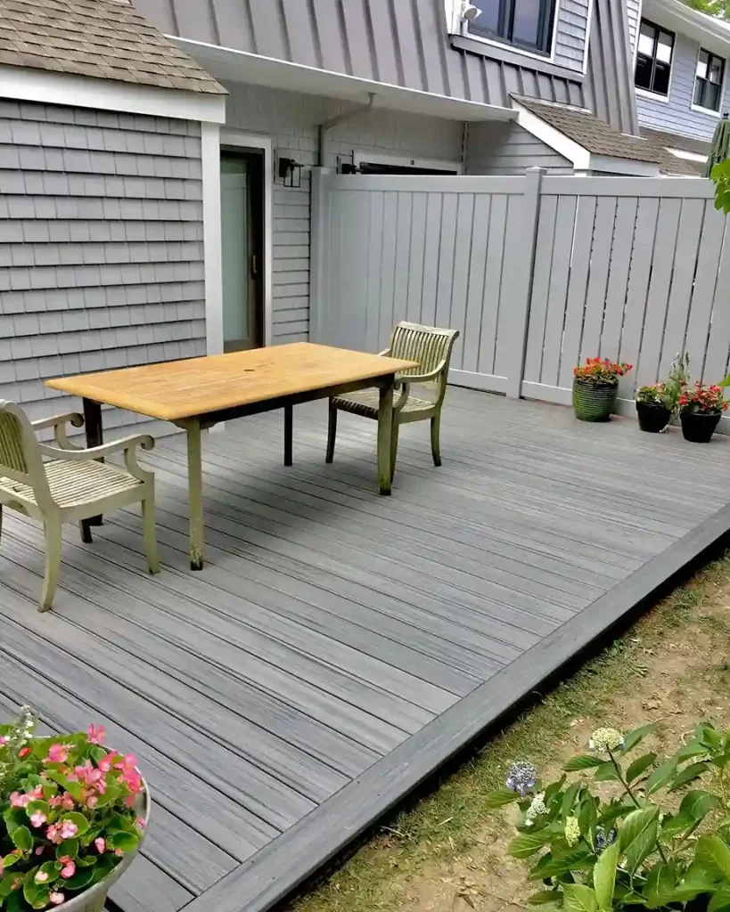 9. Build a Simple Wood Deck Patio on a Budget