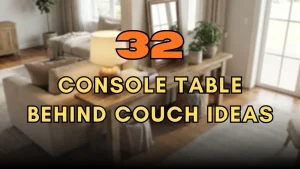 Console Table Behind Couch Ideas