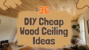 DIY Cheap Wood Ceiling