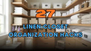 Linen Closet Organization