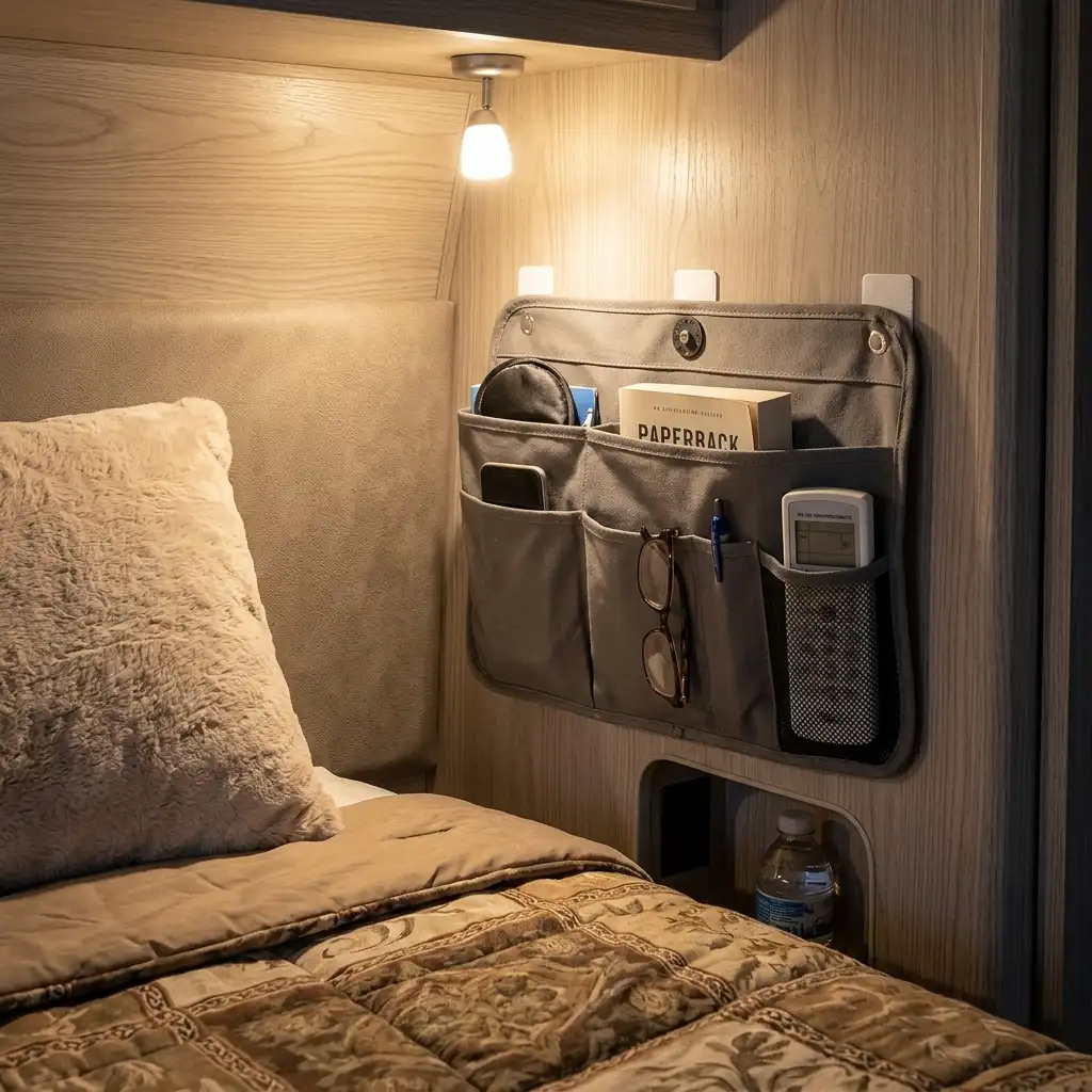 10. Create a Bedside Caddy for Nighttime Essentials