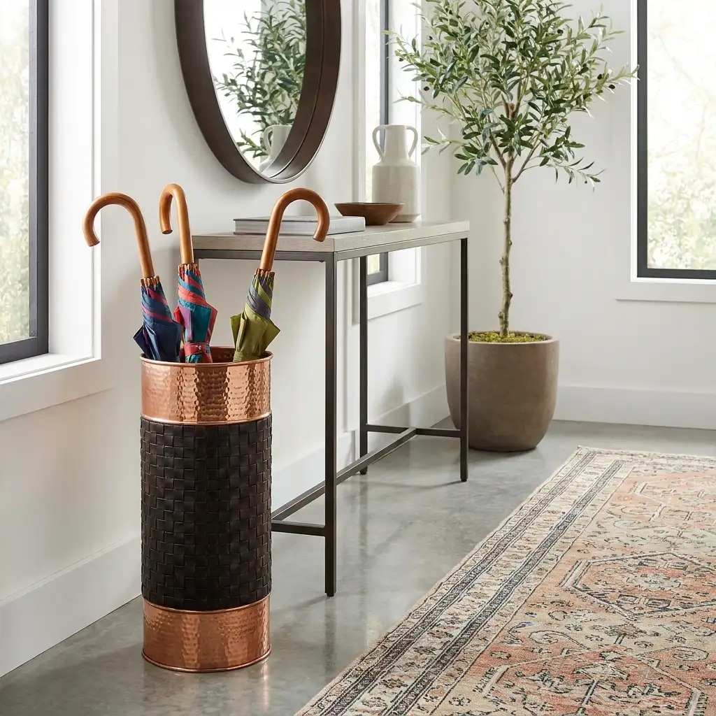 12. Add a Stylish Umbrella Stand