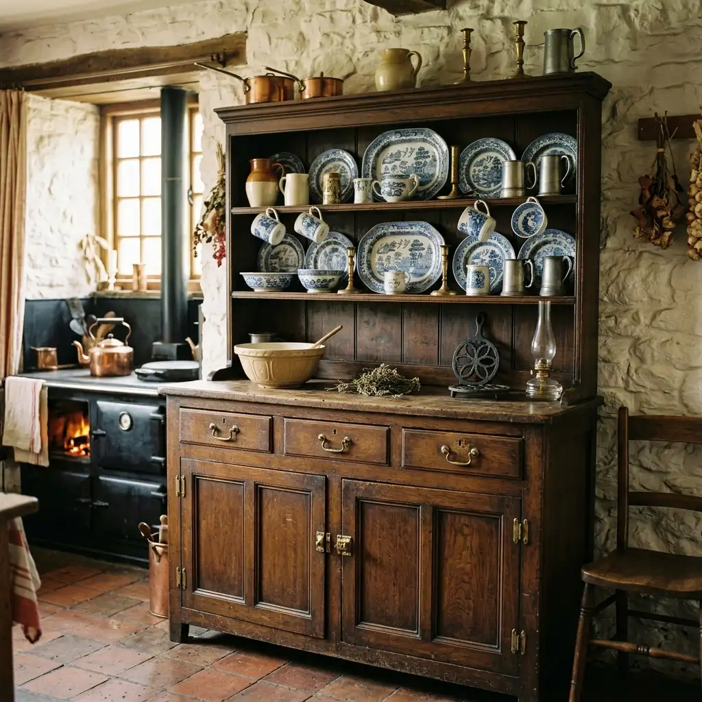 14. Add a Victorian Dresser or Welsh Dresser