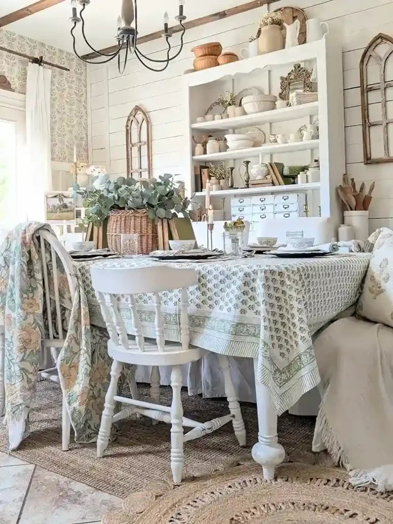 14. Use Open Shelving for Display and Dining Storage