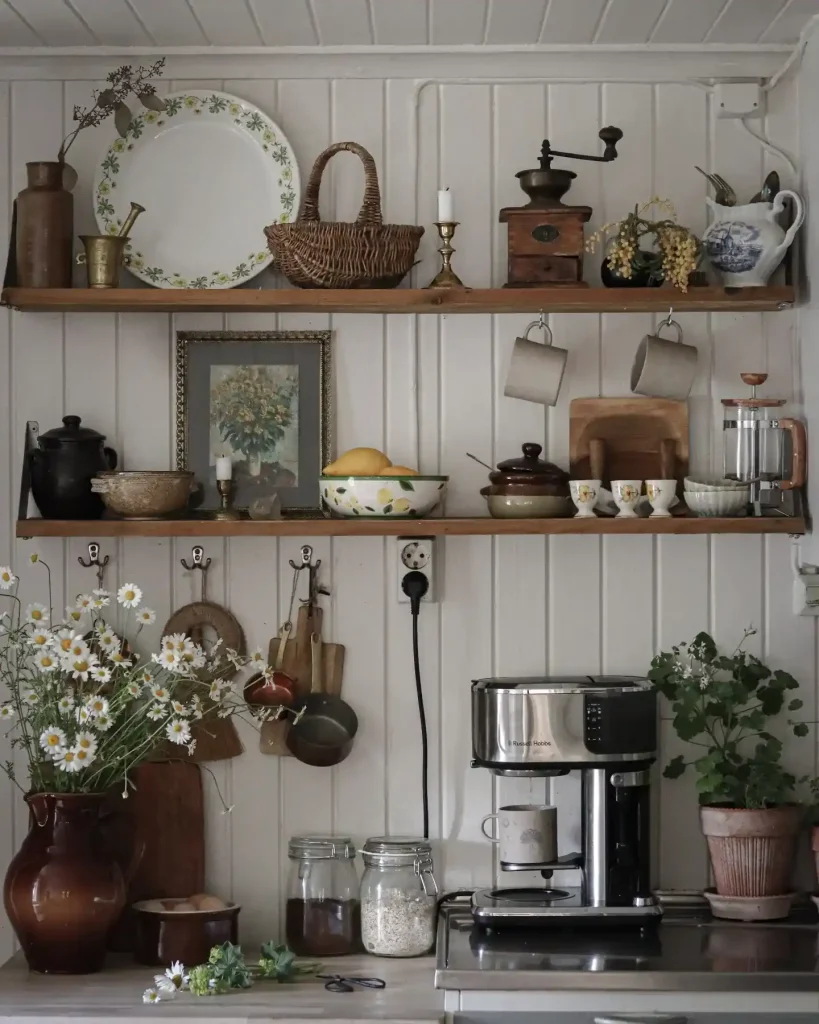 18. Add a Farmhouse Plate Rack for Display