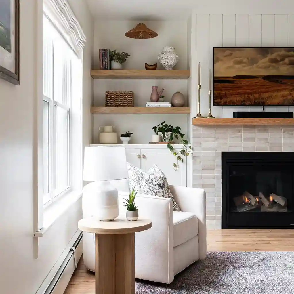 18. Fireplace Alcove With Integrated Storage