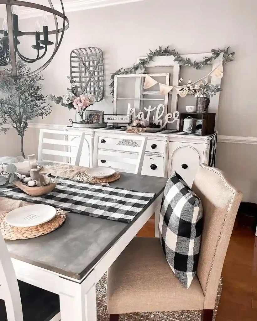 18. Style a Farmhouse Table With Layered Place Settings