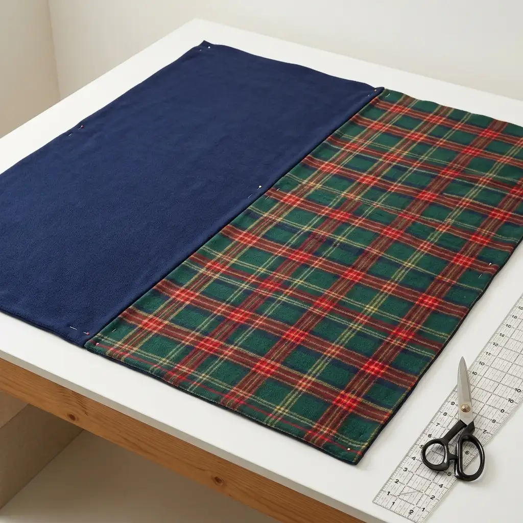 22. DIY No Sew Fleece Blanket