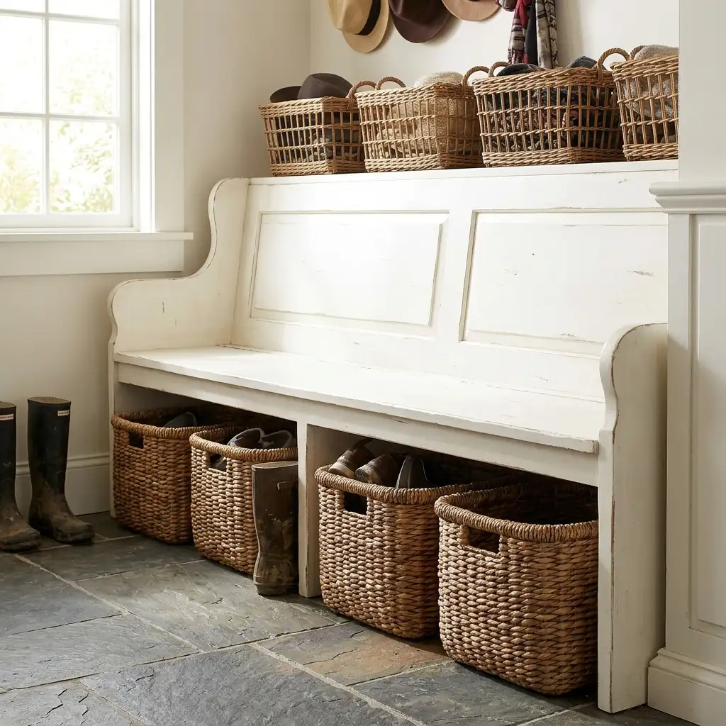 22. How to Use Baskets Throughout a Farmhouse Home