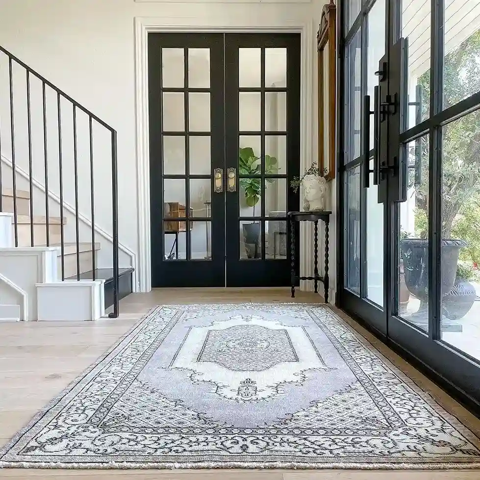23. Add a Runner Rug to Define the Entryway Zone