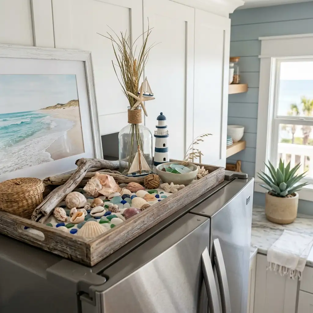 23. Create a Coastal Themed Display