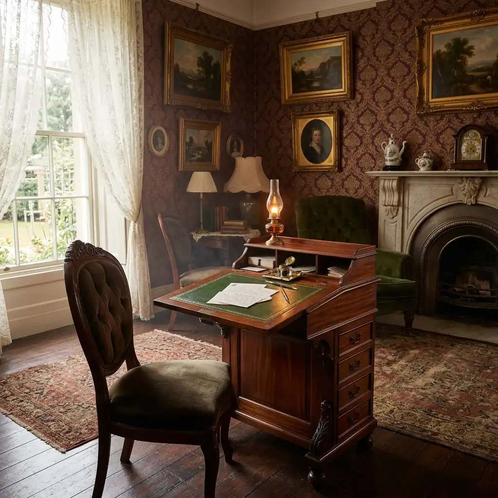 24. How to Add a Victorian Writing Desk or Davenport