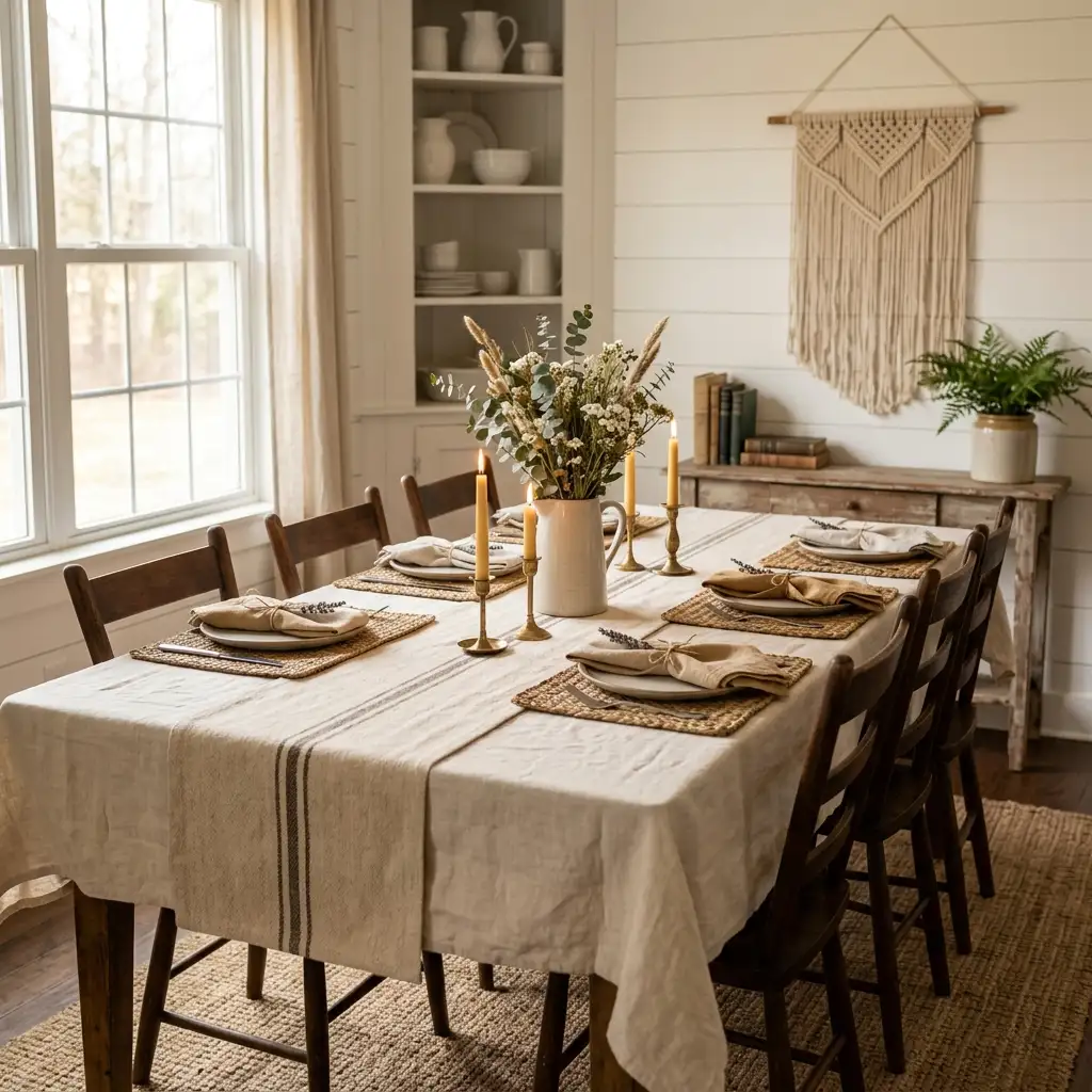 27. Add Warmth With a Layered Textile Display