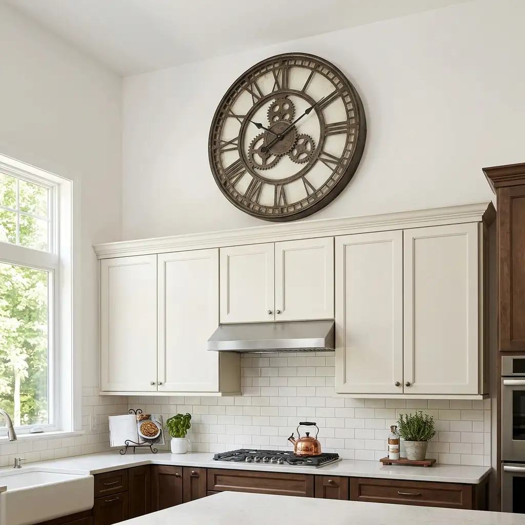 27. Use Oversized Clocks as Statement Pieces