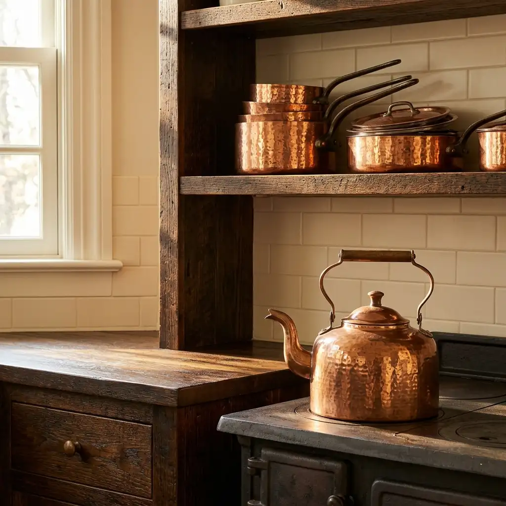 28. Incorporate Copper Accents for Warmth
