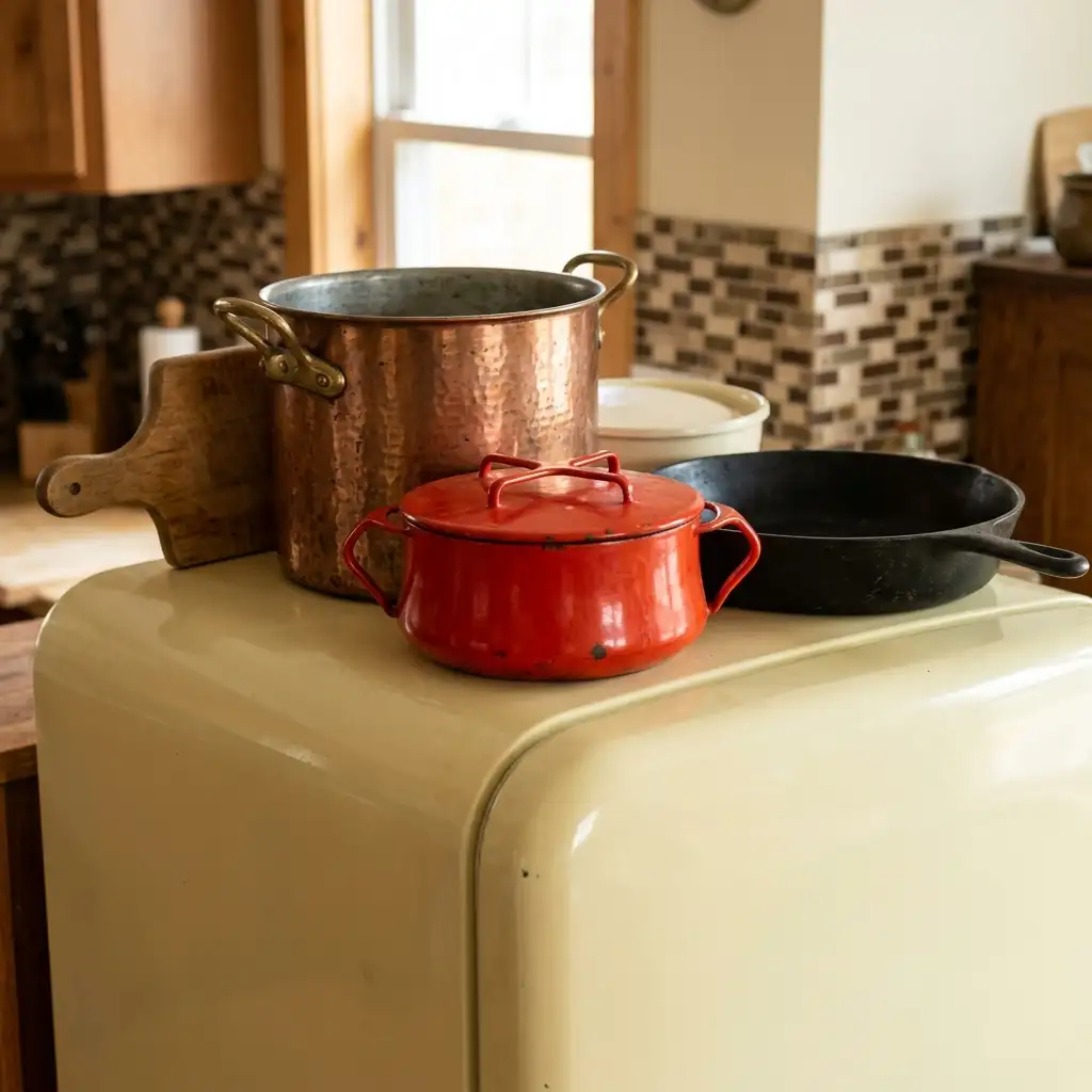 30. Style With Vintage Cookware as Decorative Objects