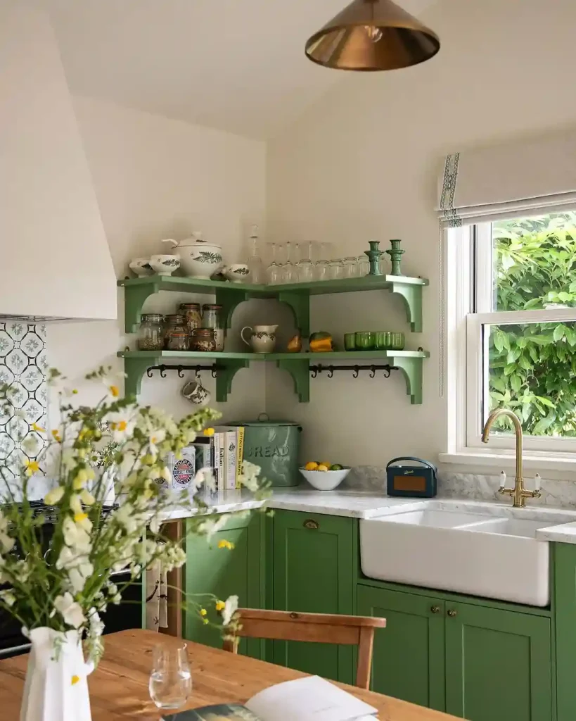 5. Add Open Shelving for a Victorian Butlers Pantry Feel