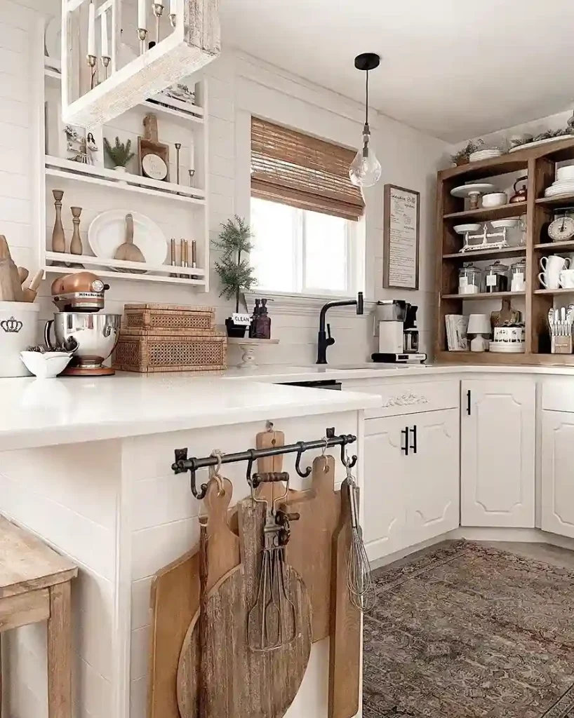 8. Install Butcher Block Countertops for Warmth