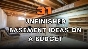 Unfinished Basement Ideas on a Budget