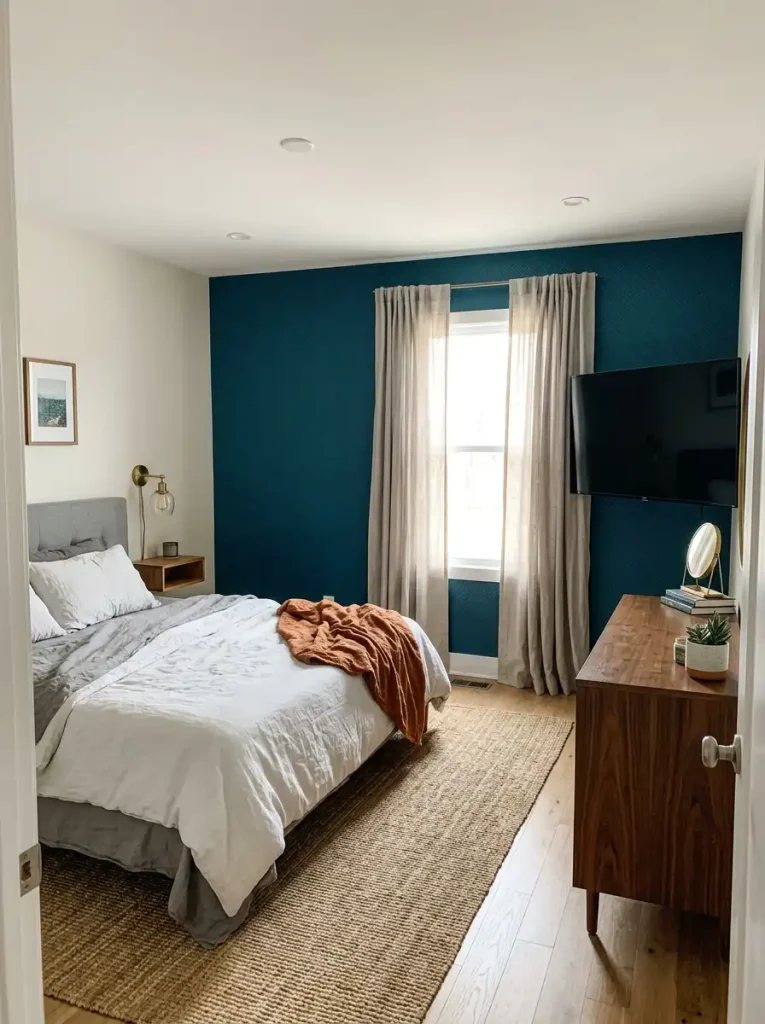 1 accent wall should be the wall you see most