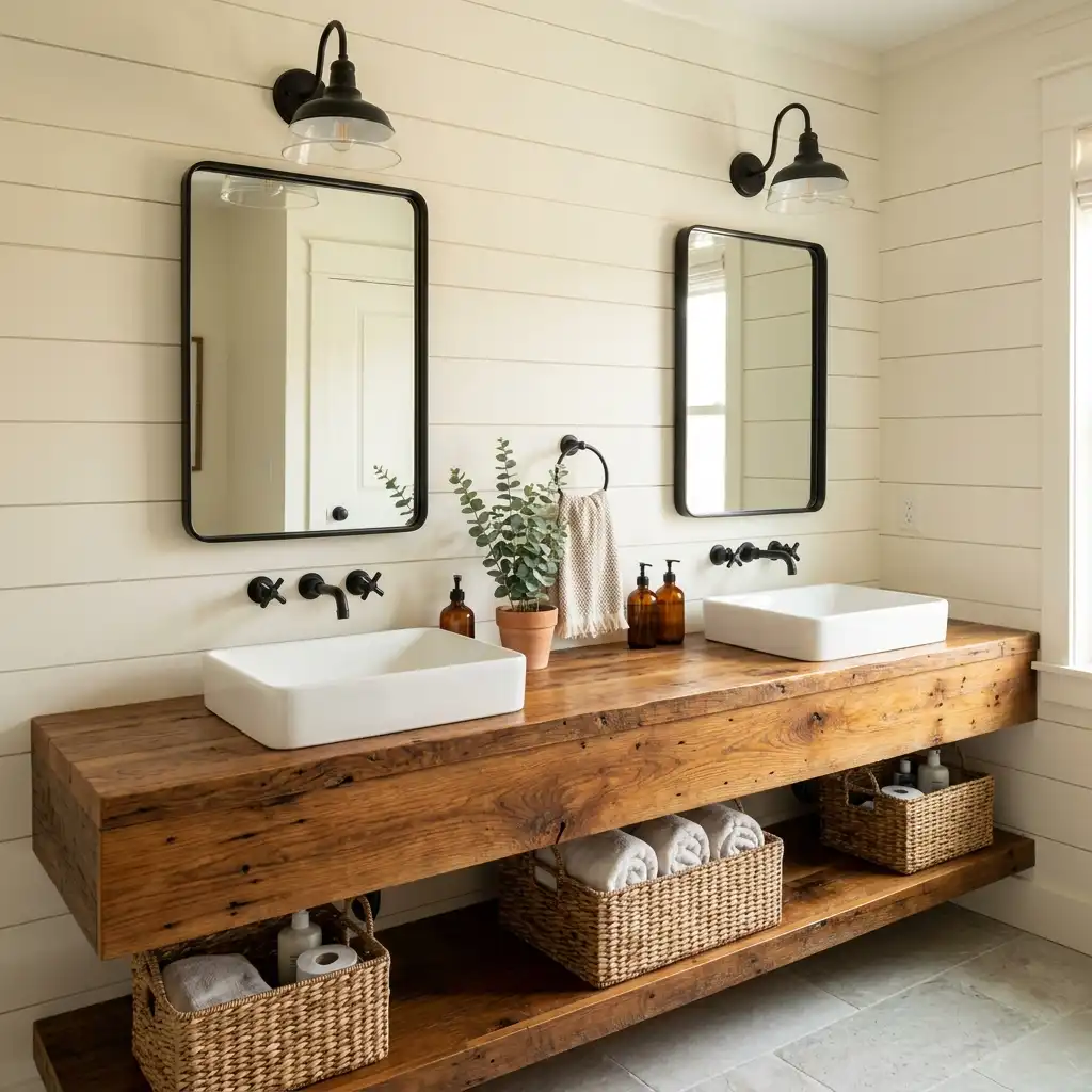 10. Double Vanity for Shared Bathrooms