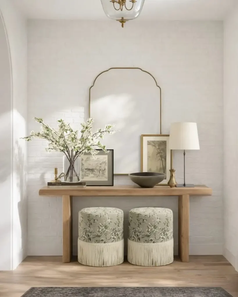 17. Entryway Table With Key and Mail Organization