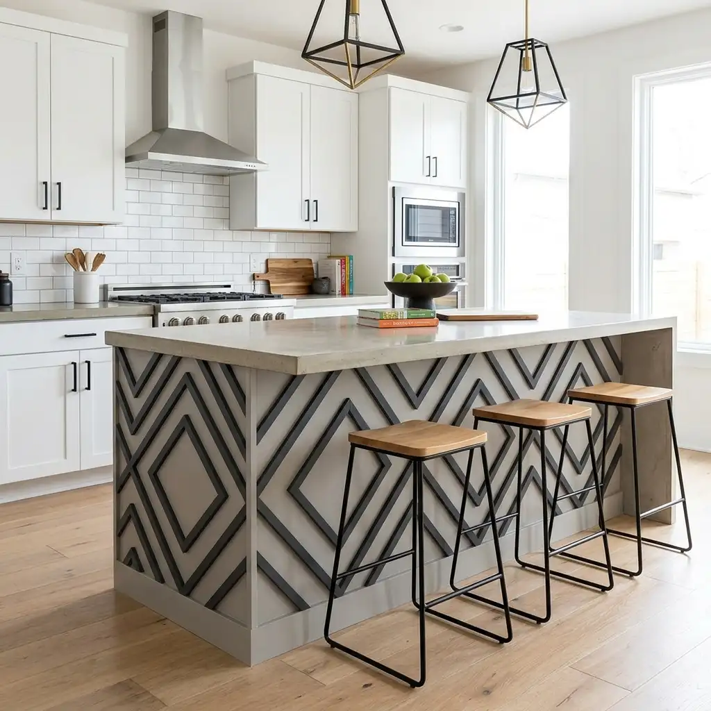 18. Geometric Trim Pattern for a Graphic Statement