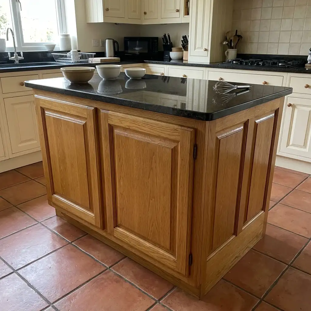 20. Chalk Paint Treatment for a Shabby Chic Island