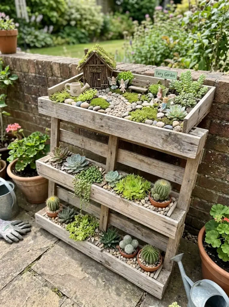 24. Fairy Garden or Succulent Display