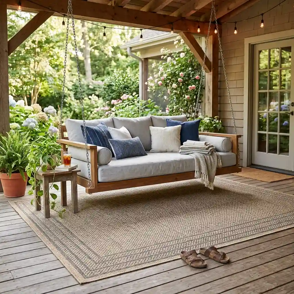 24. Outdoor Rug Underneath