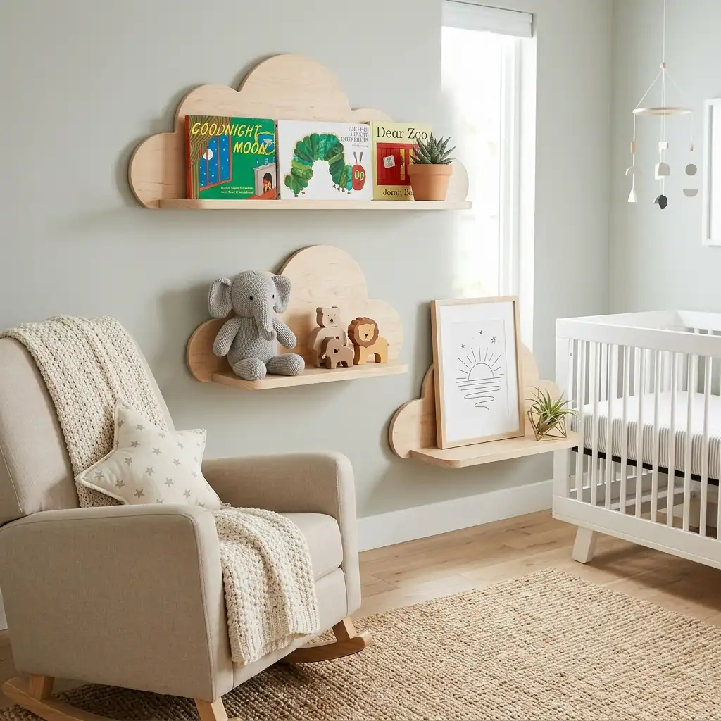 35. Add a Cloud Shaped Bookshelf or Shelf