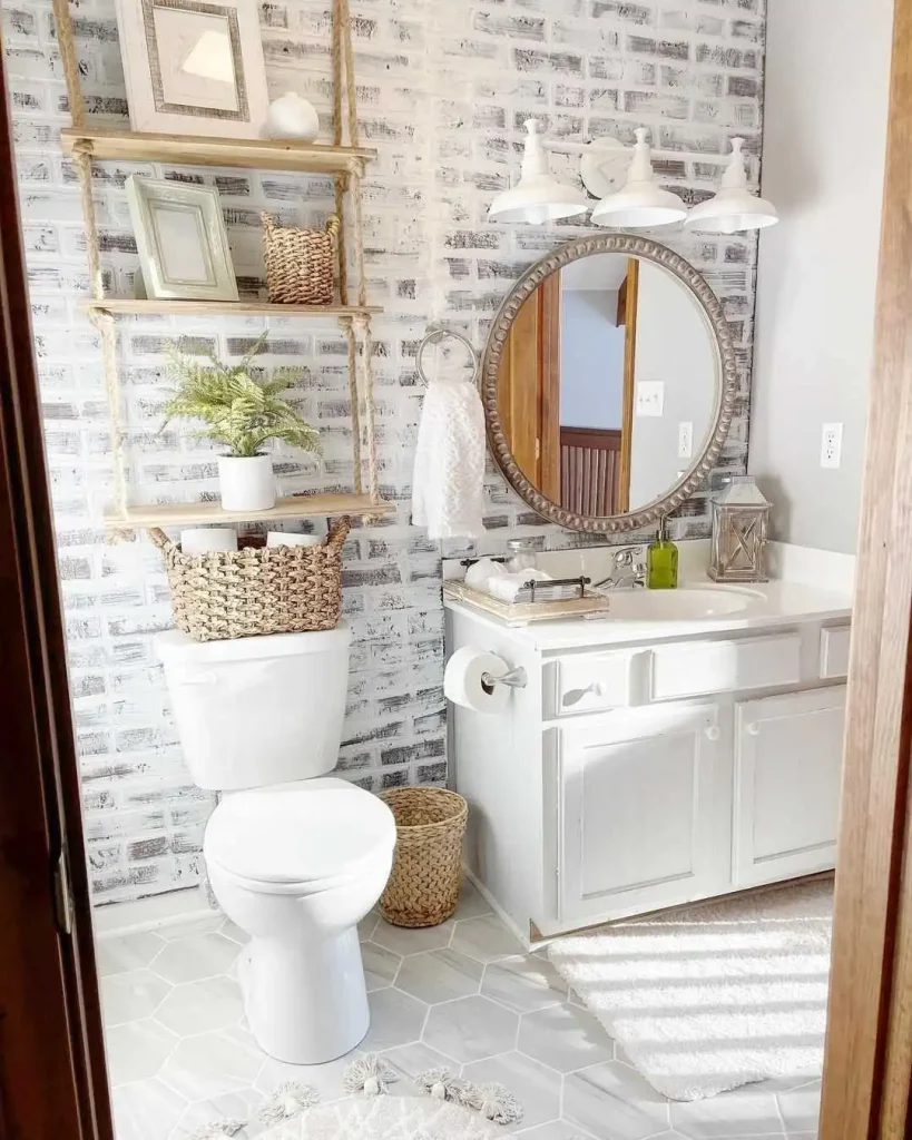 4. Whitewashed Brick