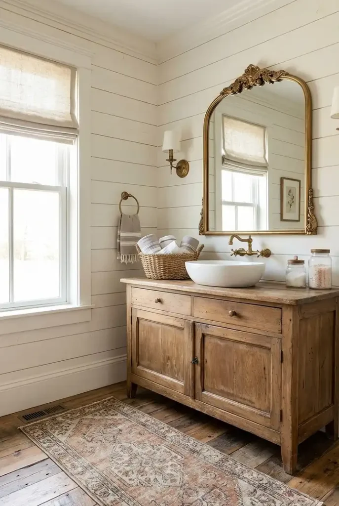 7. Reclaimed Wood Vanity