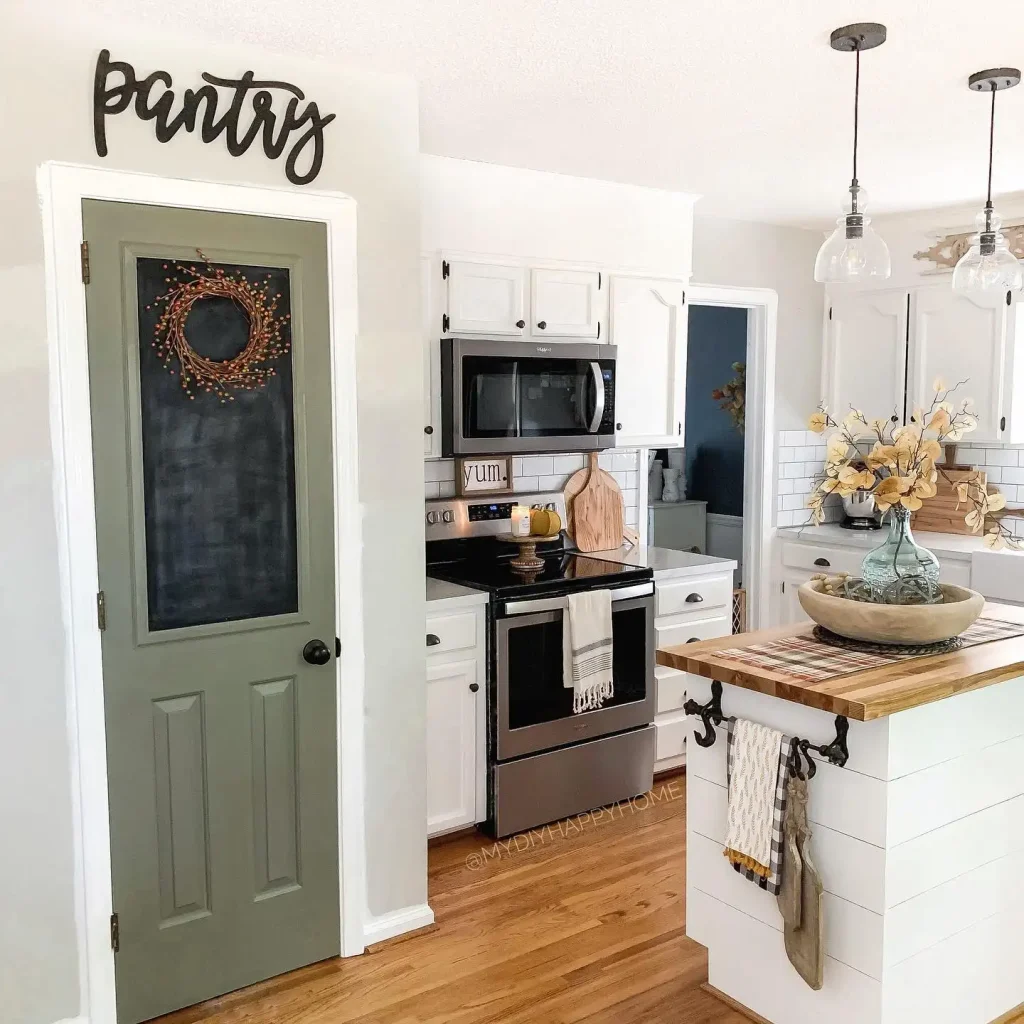 7. Shiplap Cladding for a Modern Farmhouse Island