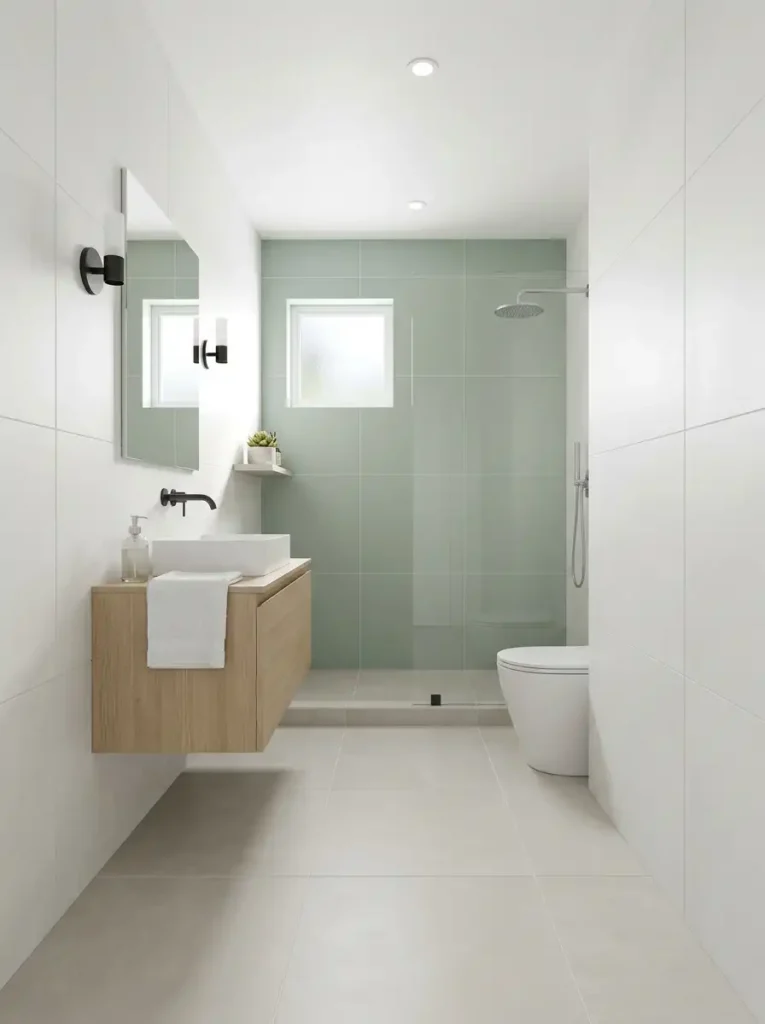 10 Choose Light Colors and Large Format Tiles