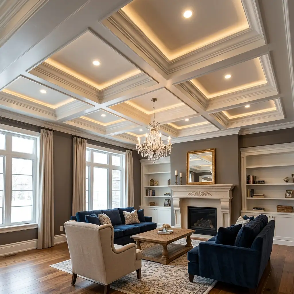 13 Coffered or Tray Ceiling