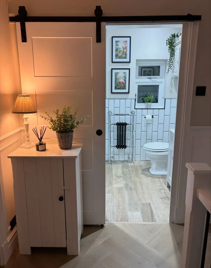 15 Opt for a Pocket Door or Barn Door