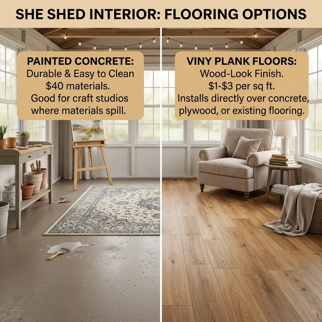 17. Painted Concrete or Vinyl Plank Floors optimized