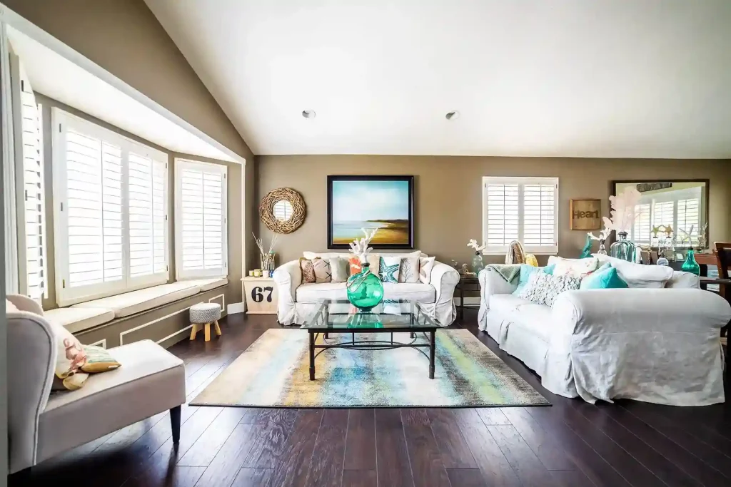 2 Brown and Cream Living Room Idea