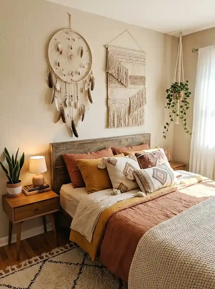 24. Hang a Dreamcatcher or Woven Fiber Art